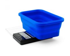 On Balance SBS-1000 original silicone bowl with scale - blue 1000 g x 0,1 g