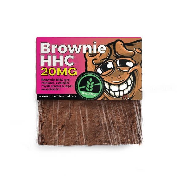 Czech CBD HHC Brownie mingħajr glutina, 20 mg