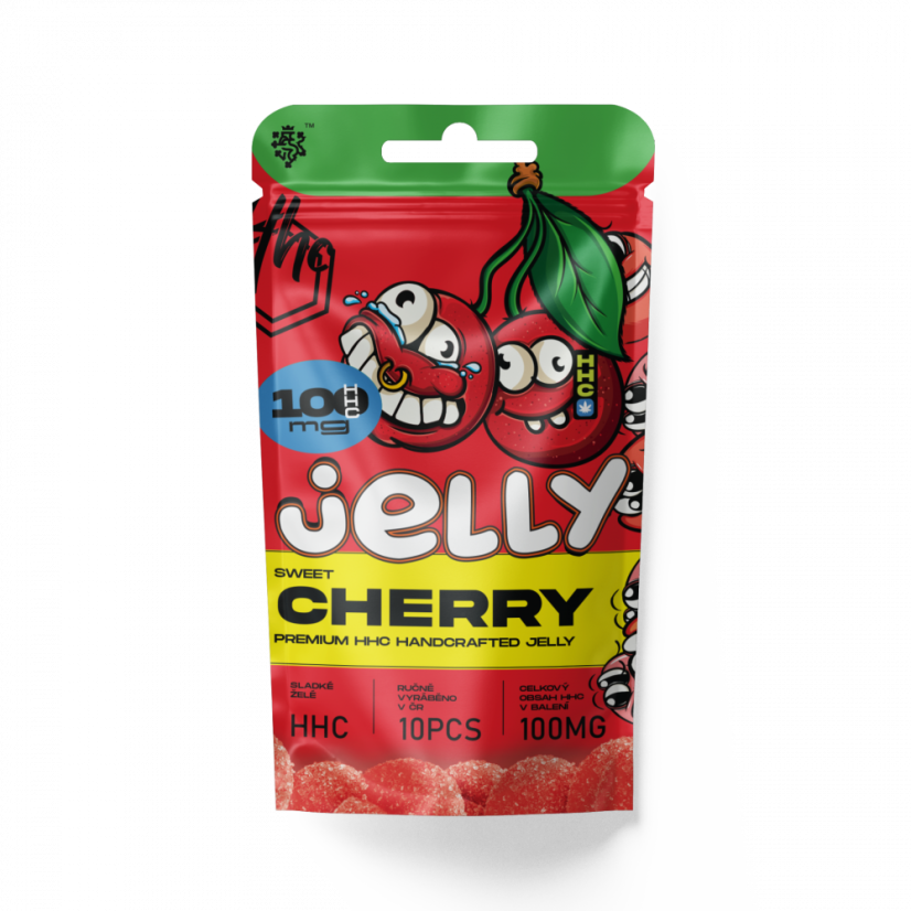 Czech CBD HHC Jelly Sour Cherry 100 мг, 10 шт x 10 мг