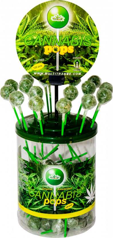 HaZe Cannabis Pops – pojemnik ekspozycyjny (100 lizaków)