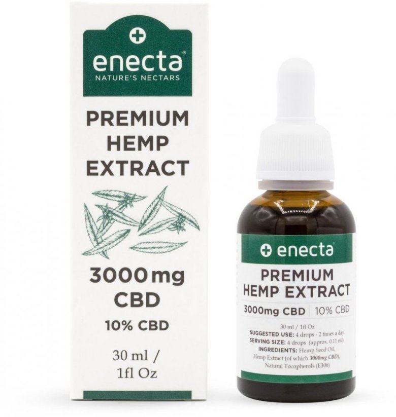 Enecta CBD ヘンプオイル 10%、30000 mg、300 ml