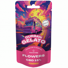 Canntropy CBD blóm Durban Gelato, CBD 15%, 1 g - 100 g