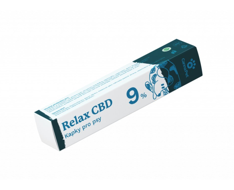 CannaPet Relax CBD 9 % -tipat koirille, 7 ml, 630 mg.