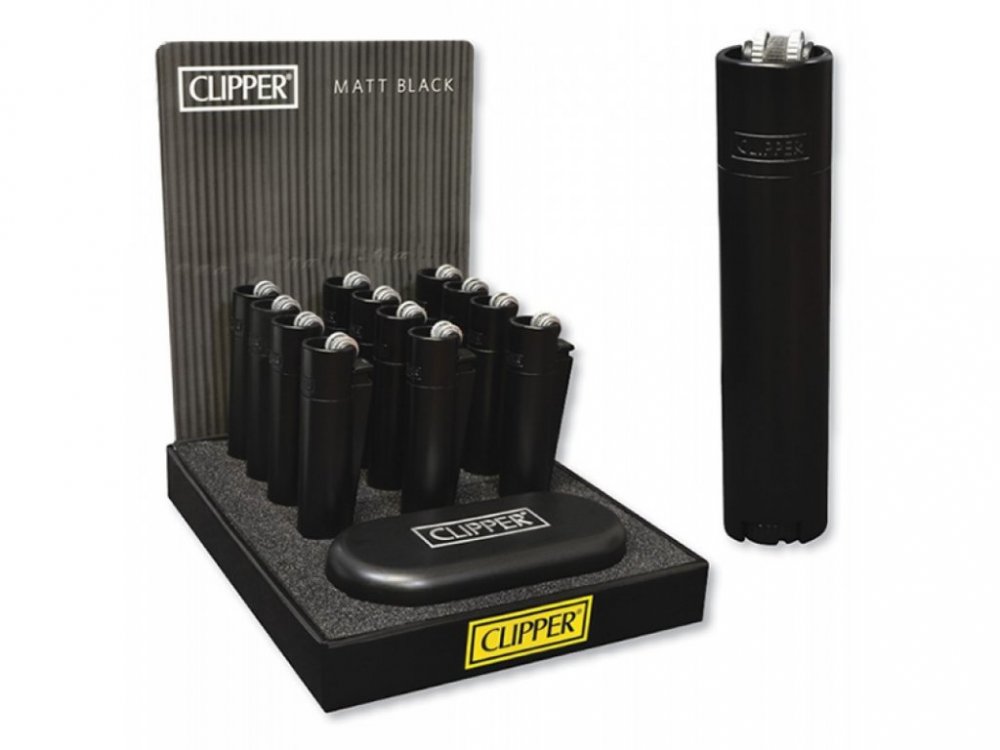 Briquet métal rechargeable à pierre - CP11RH - Black Gradient - Clipper