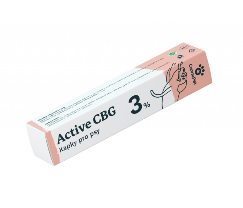 CannaPet Active CBG 3 % Kvapky pre psov, 7 ml, 210 mg
