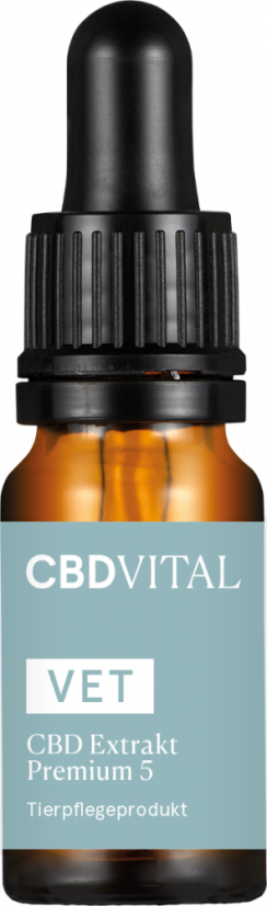 CBD Vital VET CBD 5 Extract Premium til kæledyr, 5%, 500 mg, 10 ml
