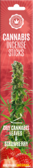 Cannabis røkelsespinner Tørr cannabis og jordbær