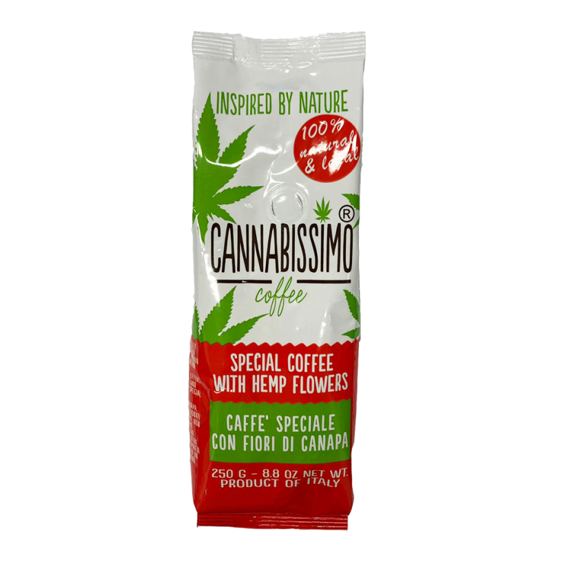 Cannabissimo - kafija ar CBD kaņepju ziediem, 250 g