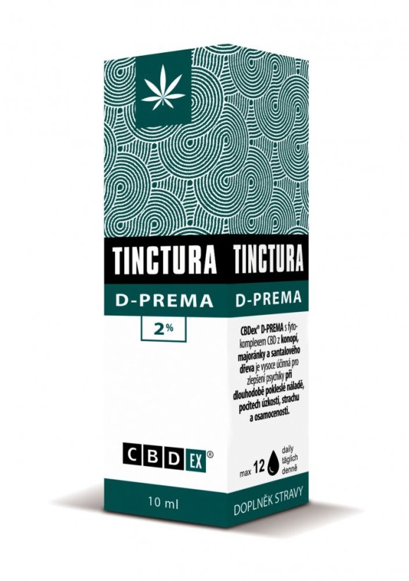 CBDex Tinktura D-PREMA 2% 10 ml