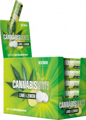 Cannabis Dextrose Lime Roll - Displaybeholder (48 Rolls)