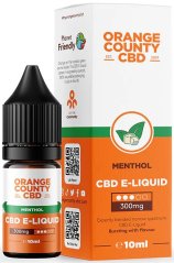 Orange County CBD E-Líquido Mentol, CBD 300 mg, 10 ml