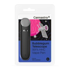 Cannastra HHC Vape Pen Bubblegum Télescope, 99% HHC, 0,5 ml