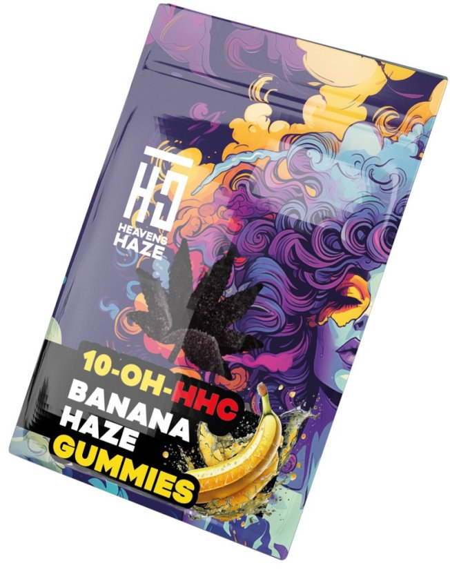 Heavens Haze 10-OH-HHC Gummies Banana Haze, 3 шт.