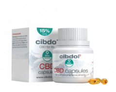 Cibdol Gélové kapsuly 15% CBD, 1500 mg CBD, 60 kapsúl