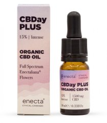 Enecta CBDay Plus Intense Full Spectrum CBD-olje 15 %, 1500 mg, 10 ml
