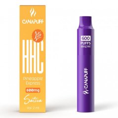 CanaPuff HHC ライト パイナップル エクスプレス、600mg HHC、2 ml