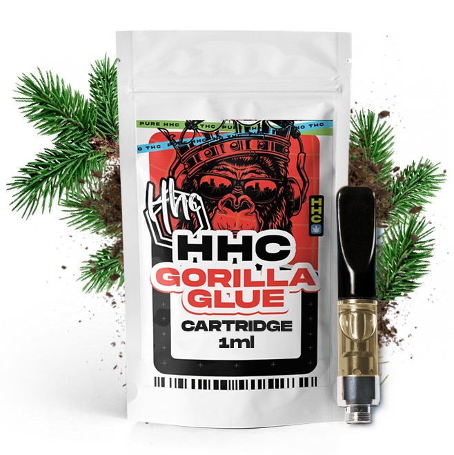 CBD tchèque HHC Cartouche Gorilla Glue, 94 %, 1 ml