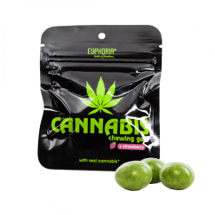 Euphoria Cannabis jordbær tyggegummi 3x3 g