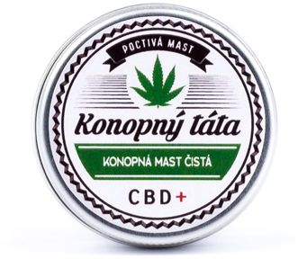 Konopny Tata Travel Unguento alla canapa puro, 15 ml, 17 mg CBD
