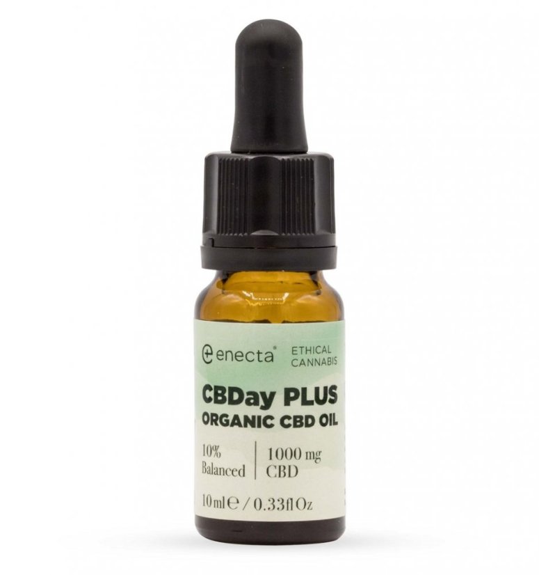 Enecta CBDay Plus Balanced Full Spectrum CBD olie 10%, 1000 mg, 10 ml