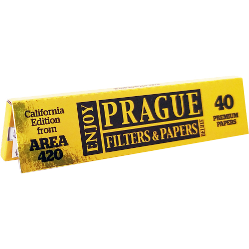 Prague Filters and Papers - Papéis de cigarro grandes, 40 peças