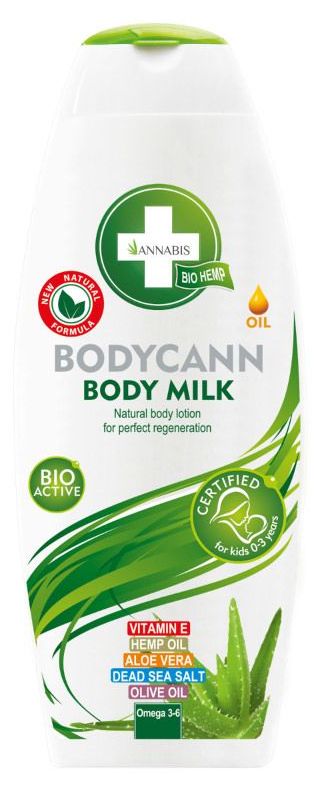 Leche corporal natural Annabis Bodycann, 250 ml