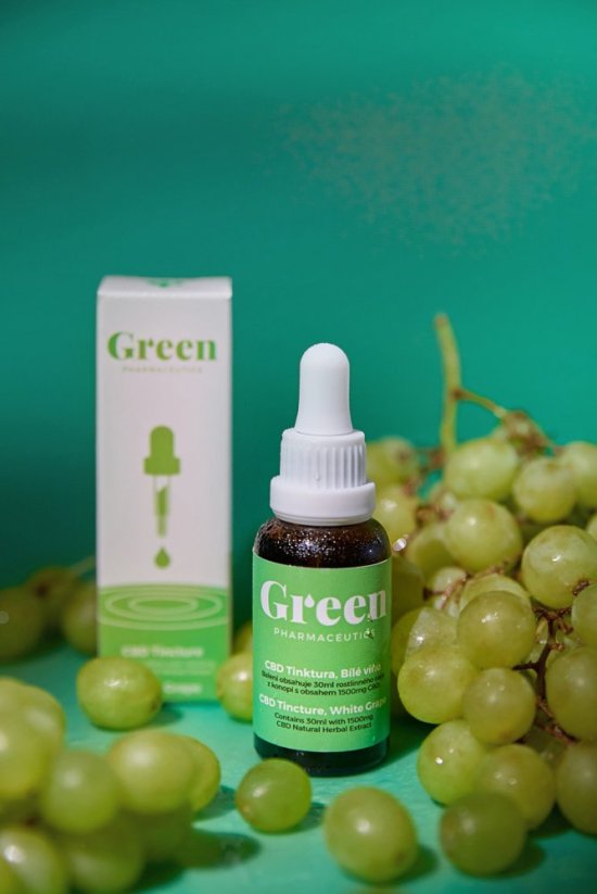 Green Pharmaceutics CBD White Grape veig - 5%, 1500 mg, 30 ml