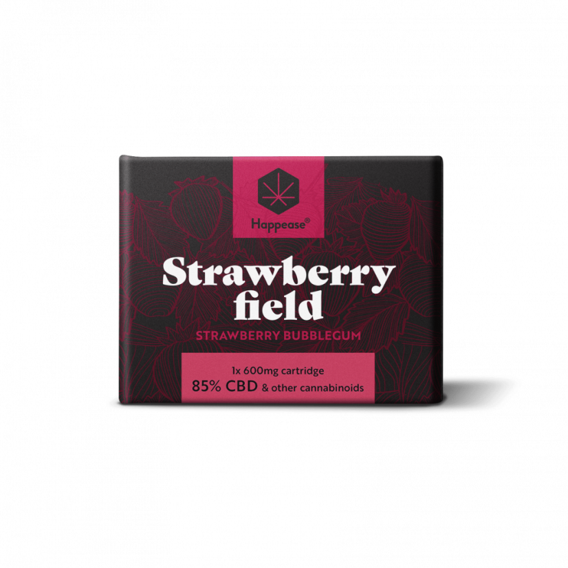 Happease CBD kasetė Strawberry Field 600 mg, 85 % CBD