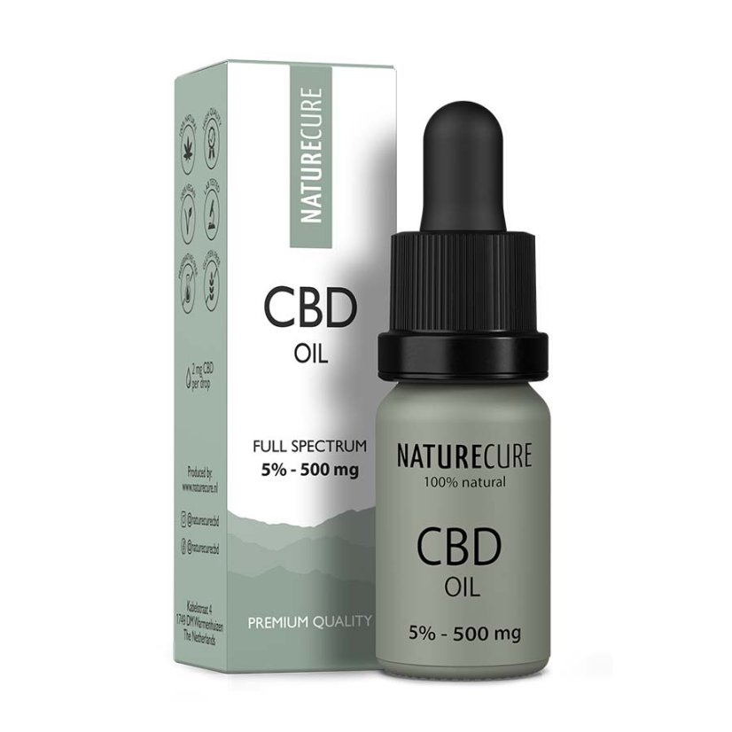 Nature Cure フルスペクトル CBD オイル、5 %、500 mg、10 ml