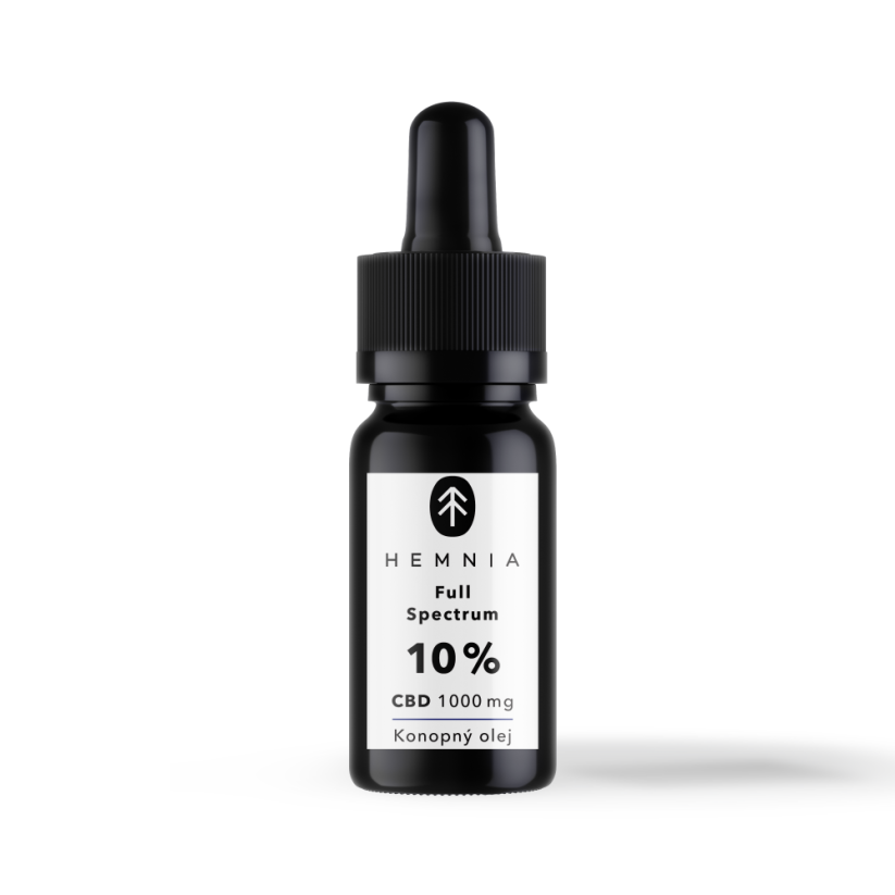 Hemnia Full Spectrum CBD Konopný olej 10%, 1000 mg, 10 ml
