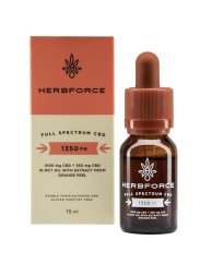 Herbforce Full spectrum MCT Coconut oil CBG / CBD - 10 % : 3,5 %, 15 ml, 1000 mg CBG, 350 mg CBD