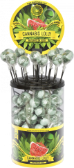 大麻ウォーターメロンクッシュロリポップ – ディスプレイ容器 (ロリポップ 100 個)