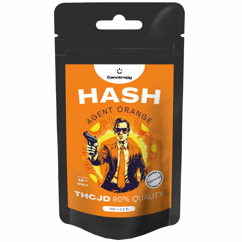 Canntropy THCJD Hash Agent Orange, THCJD 90% Qualität, 1 g - 5 g