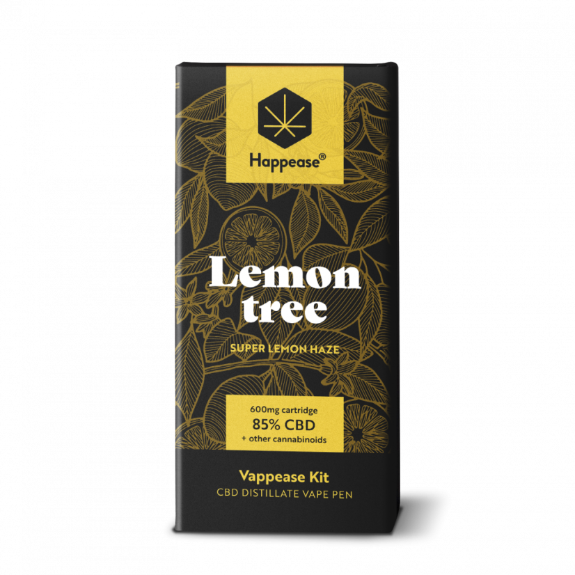 Happease Classic Lemon Tree - komplet za uparjanje, 85% CBD, 600 mg