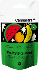 Cannastra CBG9 ყვავილების ხილის დიდი აფეთქება, CBG9 85% ხარისხი, 1გ - 100გ
