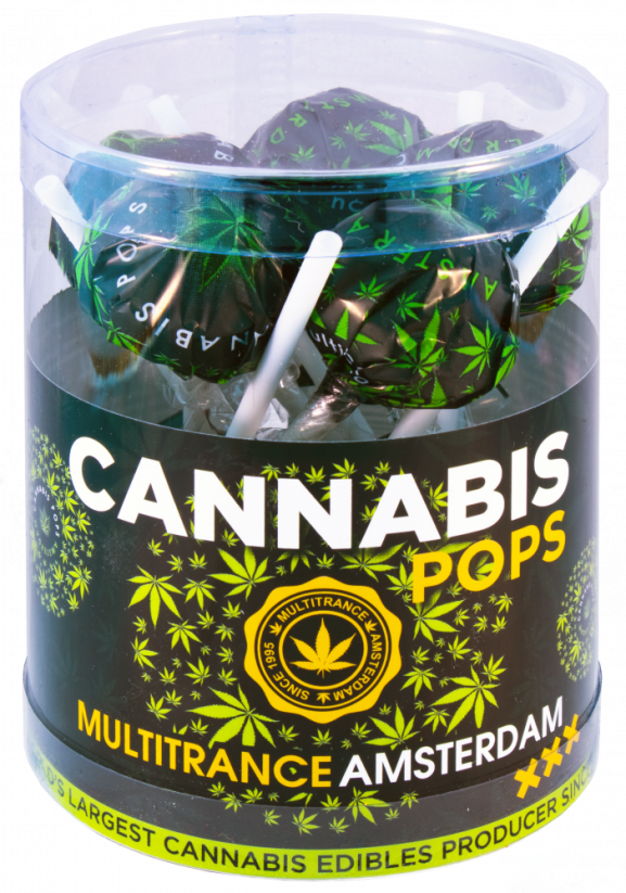 Cannabis Pops konopná Lízátka - dárkové balení (10 lízátek), 24 balení v boxu