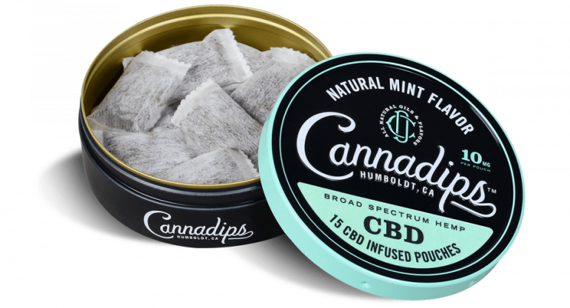 Cannadips Натуральна м'ята 150 мг CBD - 5 упаковок