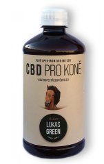 Lukas Green CBD pro koně v ostropestřecovém oleji 500 ml, 500 mg