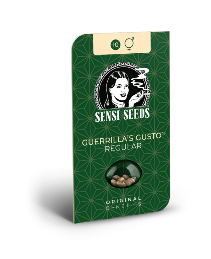 Sensi Seeds Cannabis Seeds Guerrilla's Gusto® Regular, 10 stk.