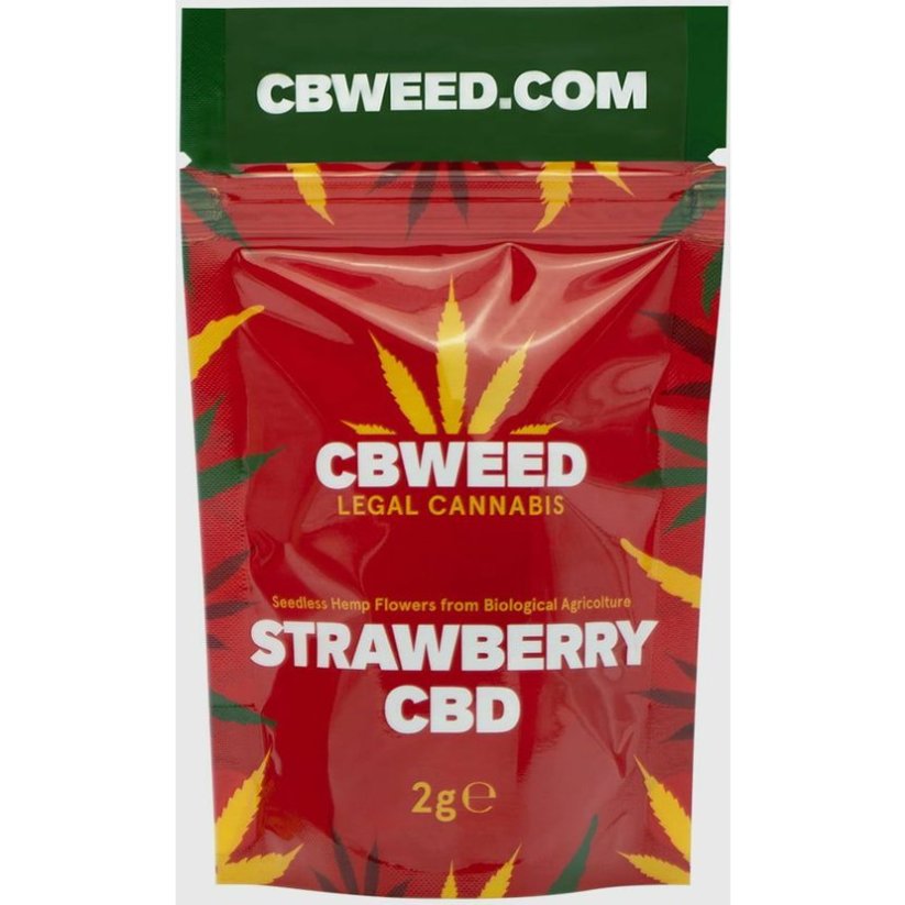 Cbweed Strawberry CBD blóm - 2 til 5 grömm
