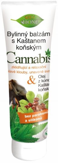 Bione Kannabis jurtasmyrsl með hestakastaníu 300 ml