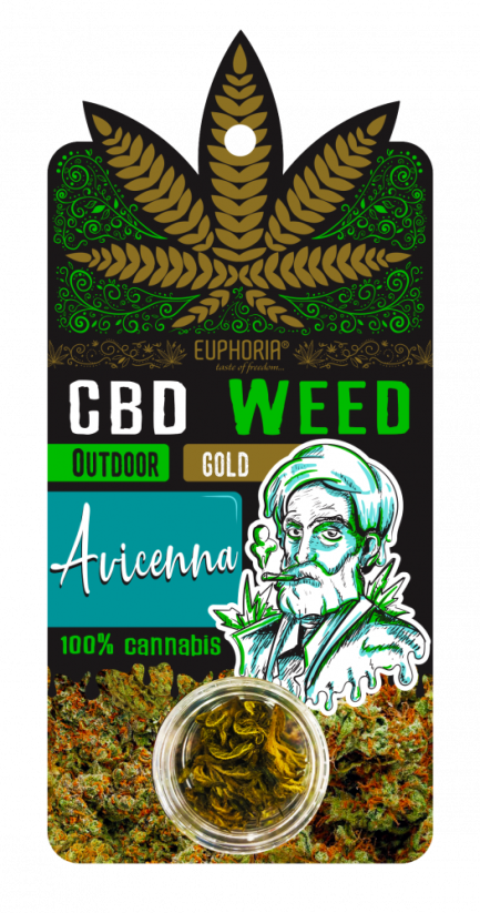 Euphoria CBD Weed Guld Avicenna Utomhus 0,7 g