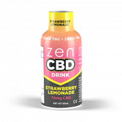 ZEN CBD Drink - Limonada de morango, 70 mg, 60 ml
