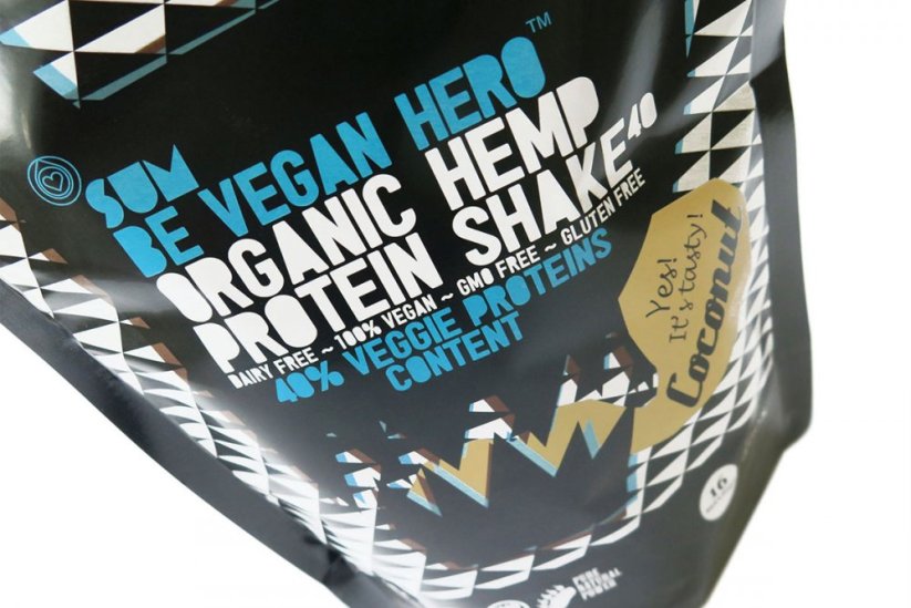 SUM Shake de protéines de chanvre Be Vegan Hero Coconut 200 g