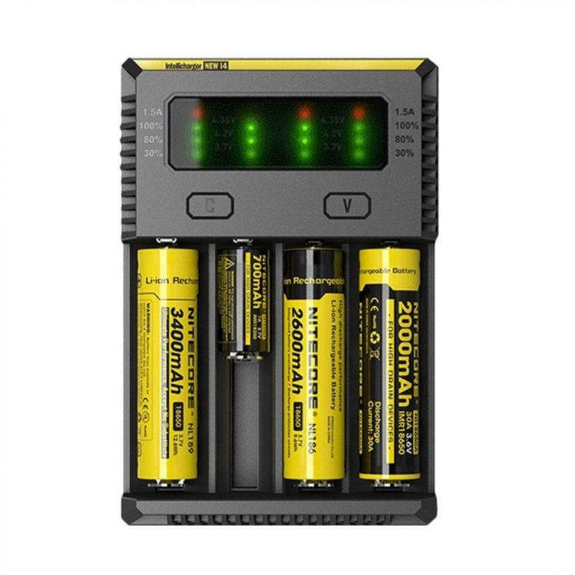 Nitecore Intelligator i4 - Multifunksjonell batterilader