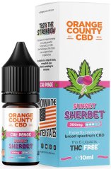 Orange County CBD E-Liquid Sunset šerbetas, CBD 300 mg, 10 ml