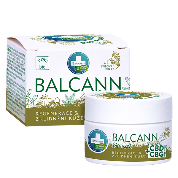 Annabis Balcann OAK Bark Organic hemp ointment with CBD and CBG, 50 ml