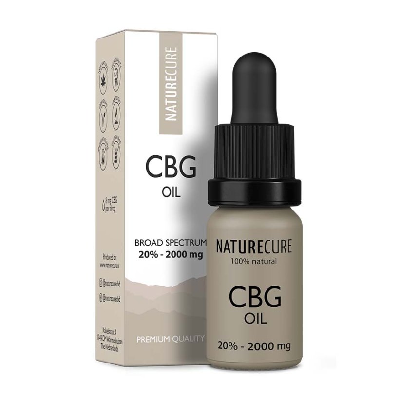 Nature Cure CBG eļļa - 20% CBG, 2000mg, 10 ml