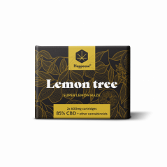 Happease Lemon Tree patron 1200 mg, 85% CBD, 2 stk x 600 mg