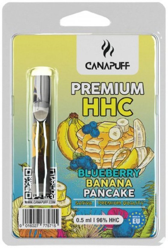 CanaPuff - BÁNH CHUỐI BLUEBERRY - HHC 96%, 0,5 ml